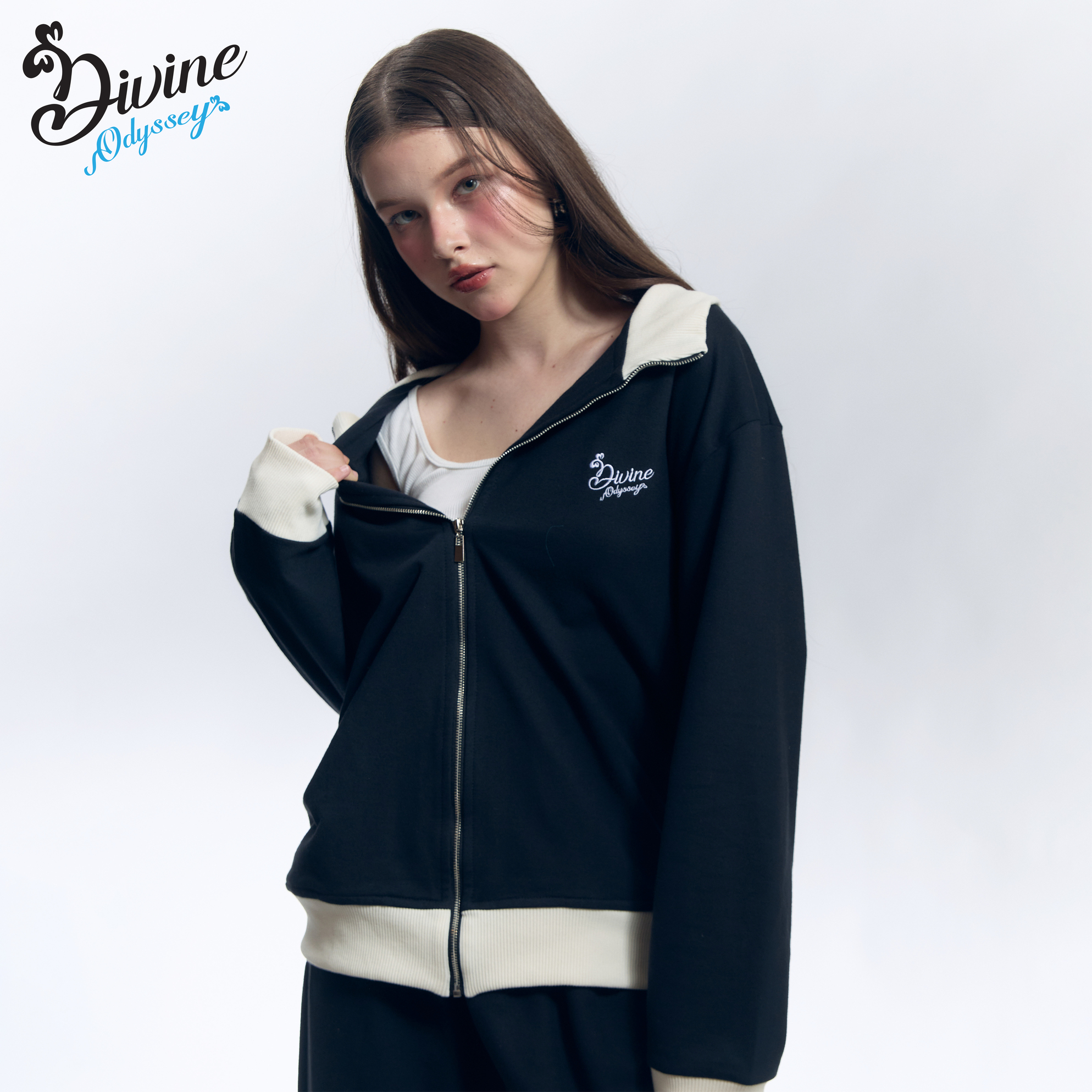 ODYSSEY AIRPORT JACKET (MIDNIGHT & IVORY)