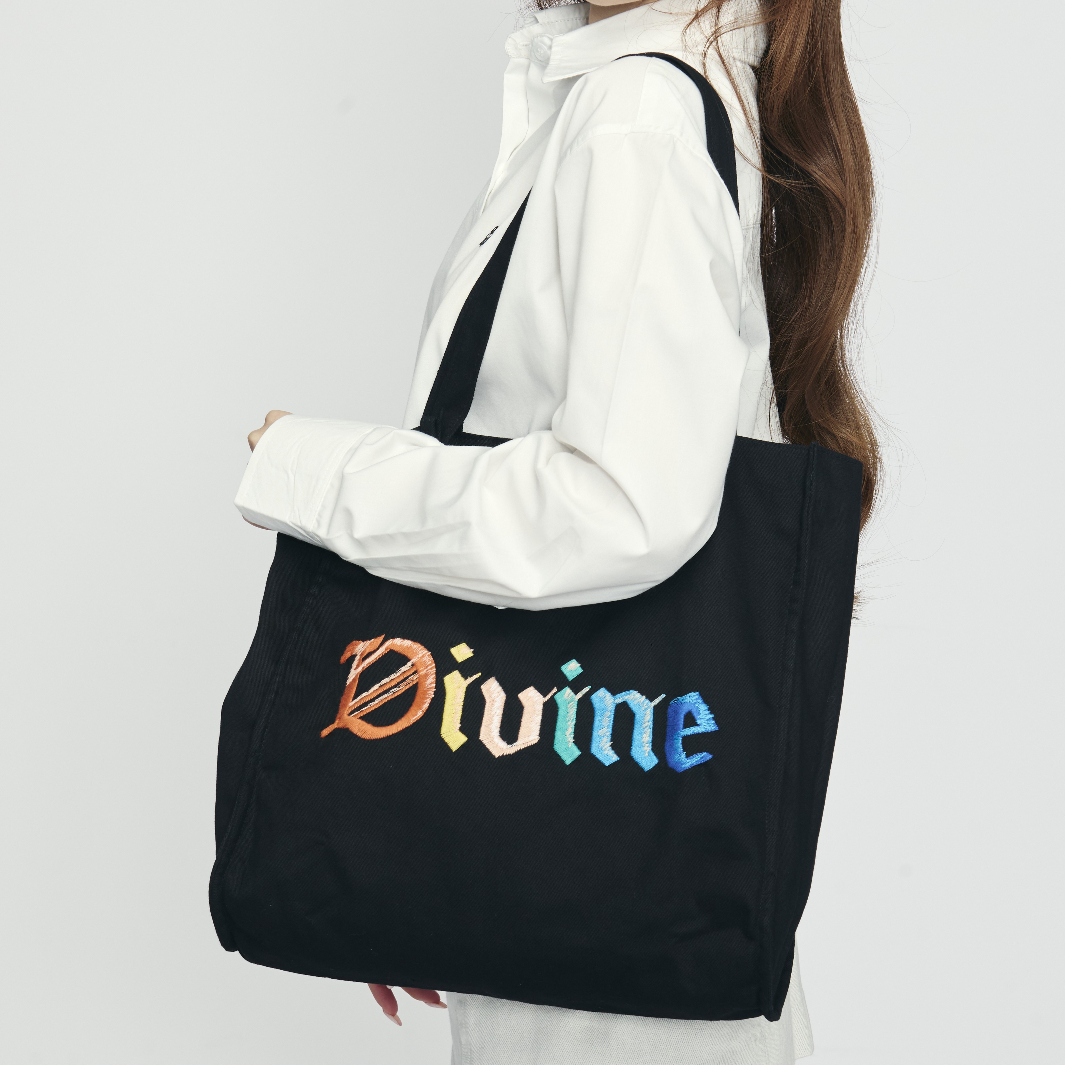 EXPRESS YOURSELF TOTE BAG (BLACK & DENIM)