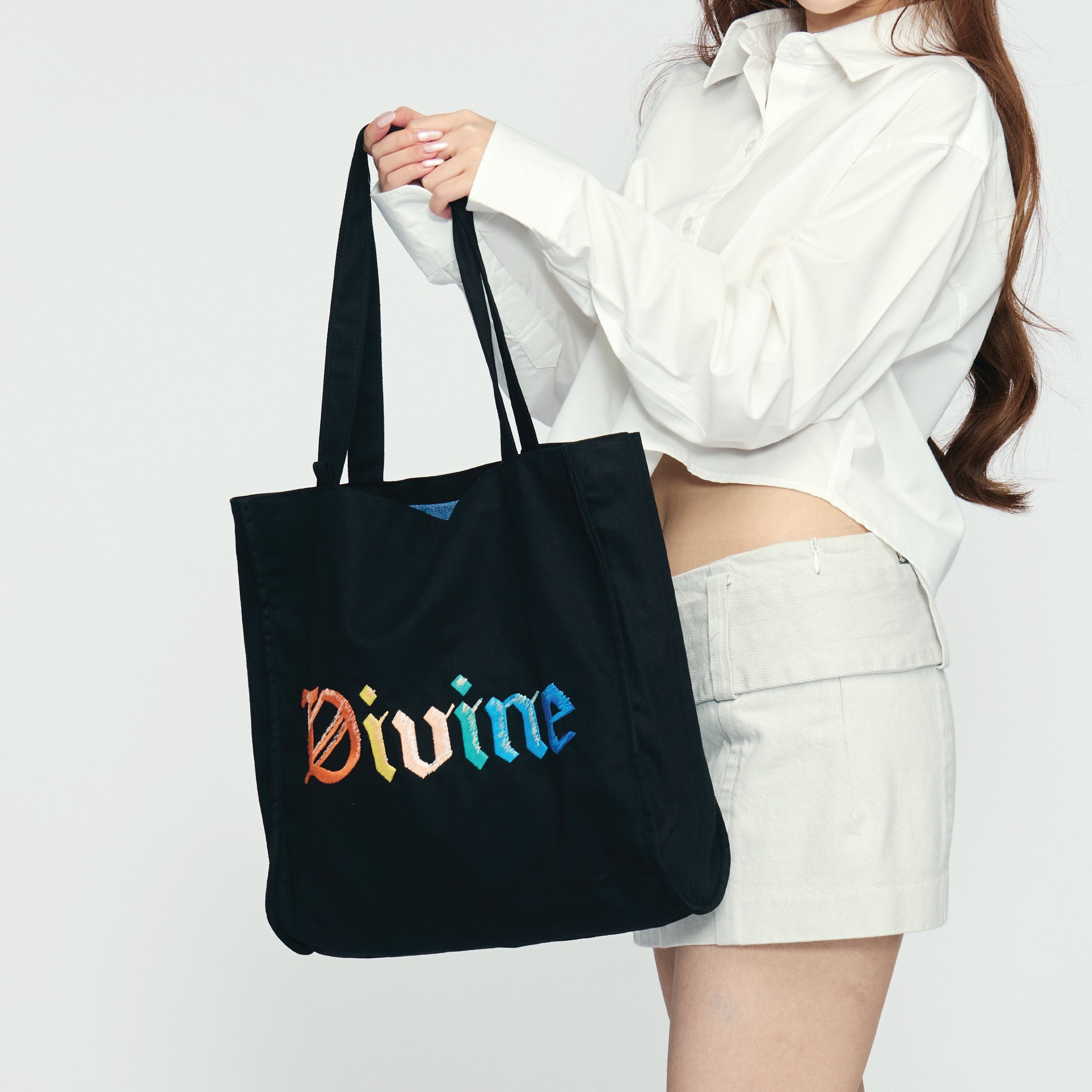 EXPRESS YOURSELF TOTE BAG (BLACK & DENIM)