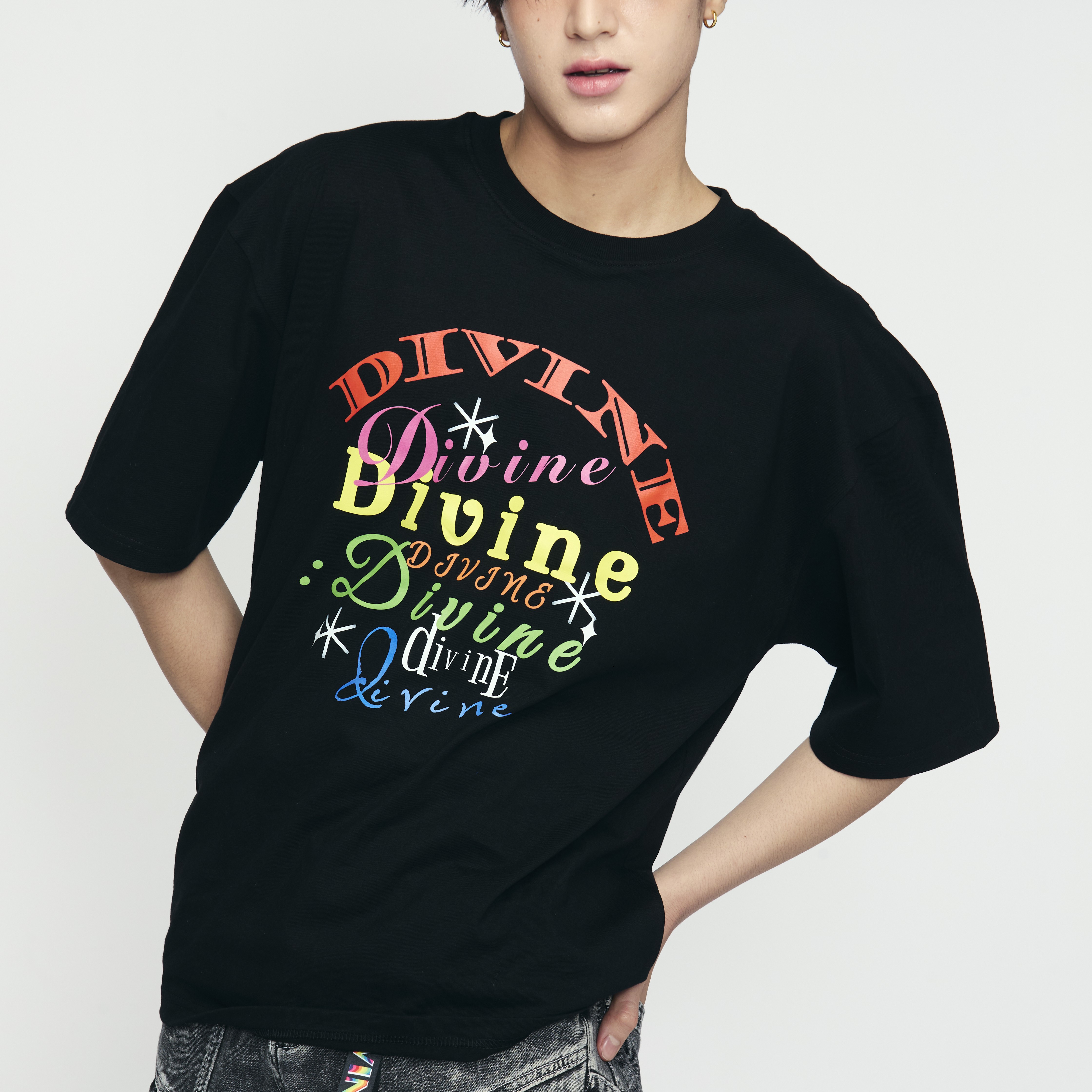 EXPRESS YOURSELF OVERSIZED TEE (BLACK)