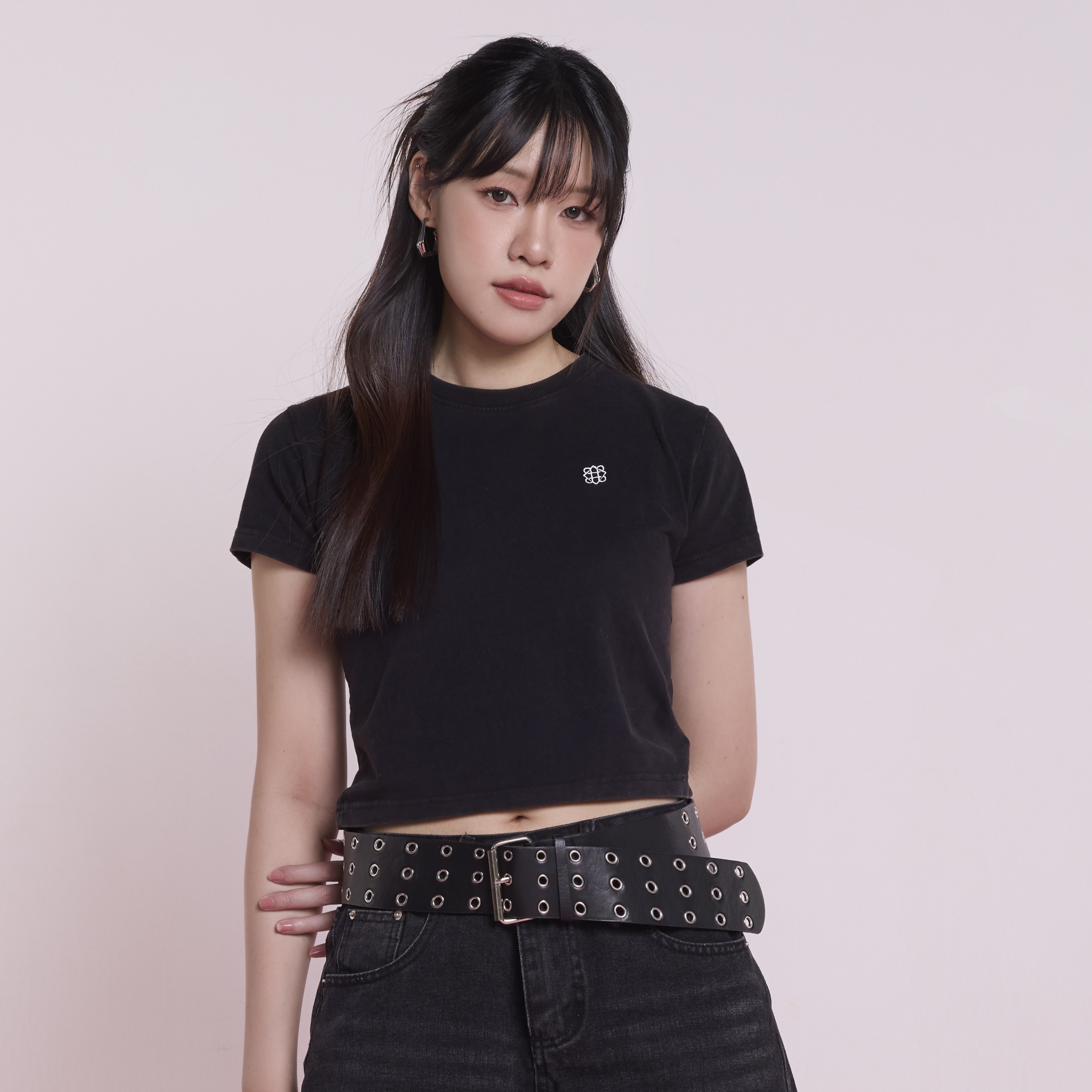 PLEASE DISTURB BABY TEE (FADE BLACK)