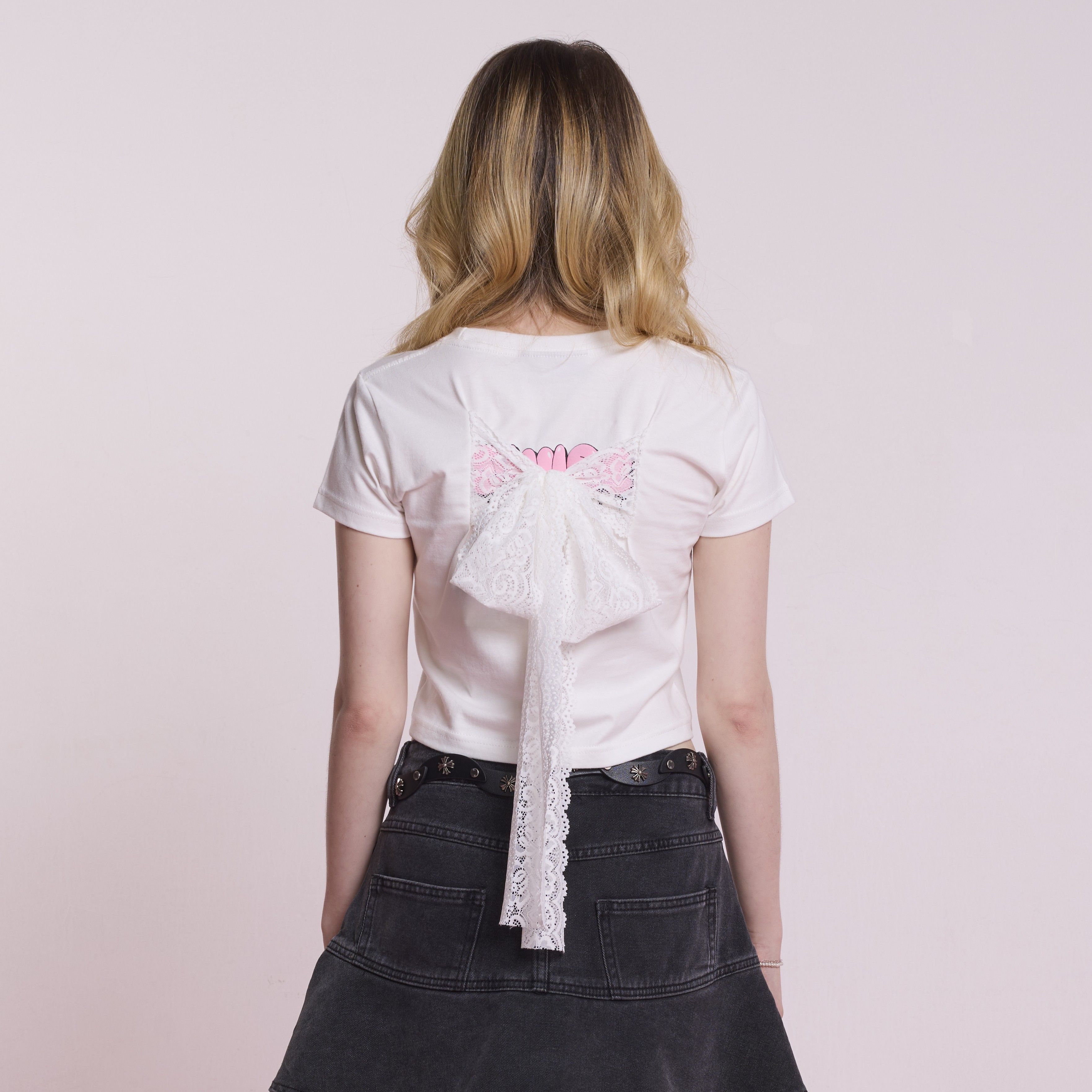 PLEASE DISTURB BABY TEE (OFF WHITE)