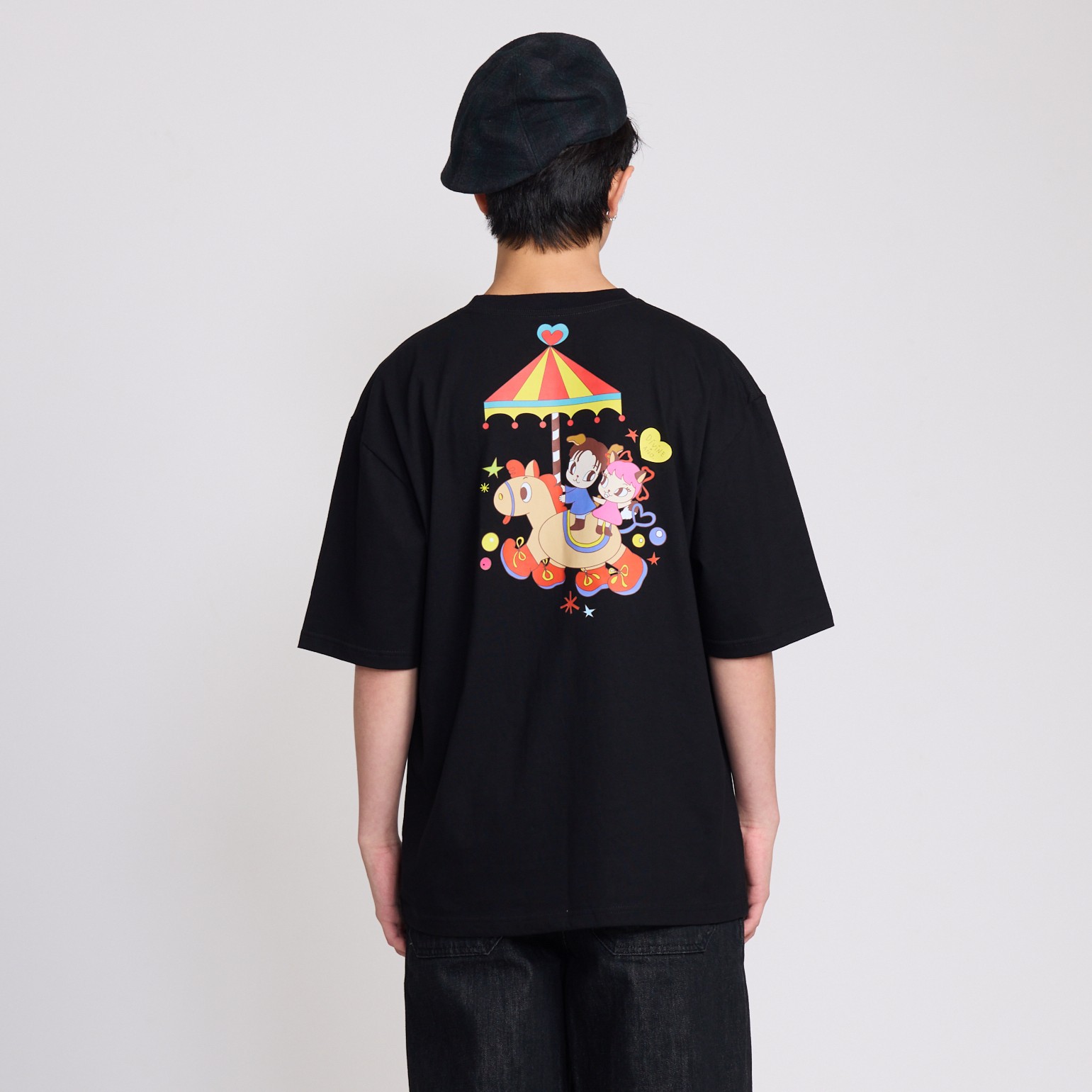 DIVINExANO OVERSIZED TEE (BLACK)