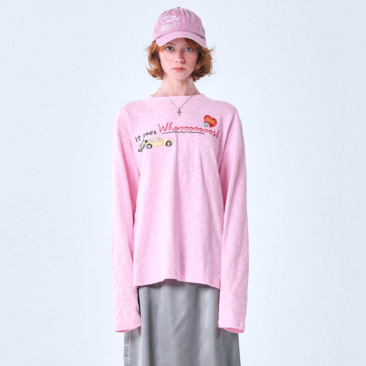 KARRR LONG SLEEVE TEE (BUBBLEGUM PINK)