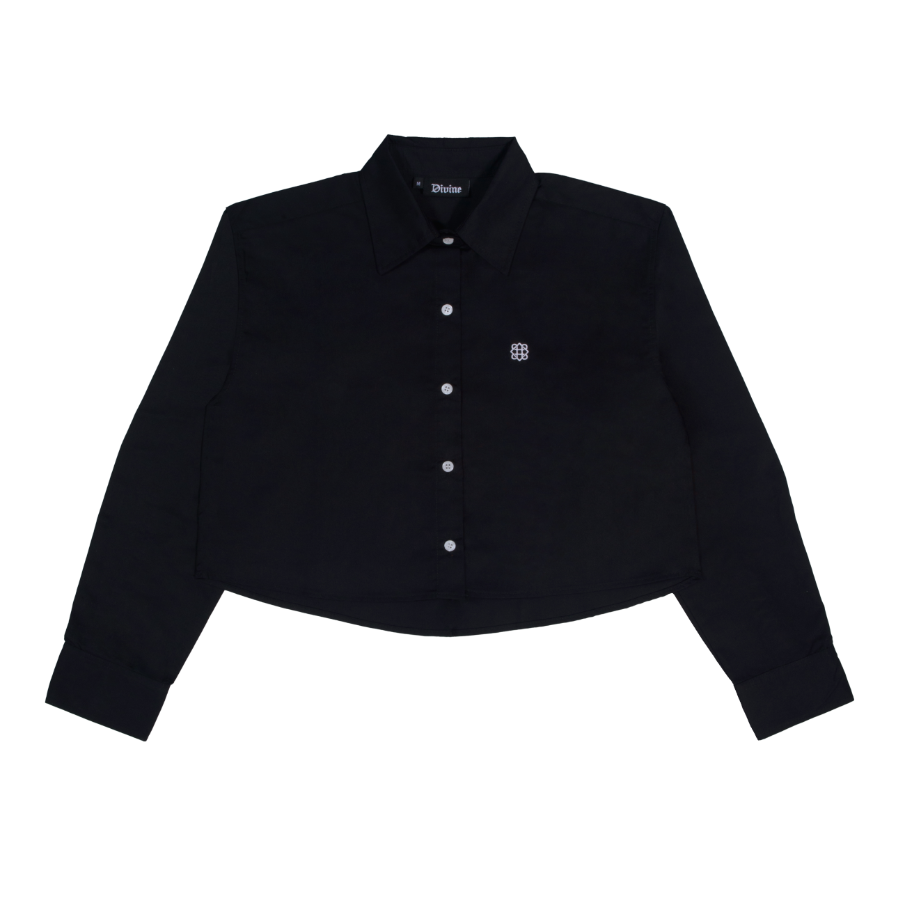 DIVINE CROPPED SHIRT (BLACK)