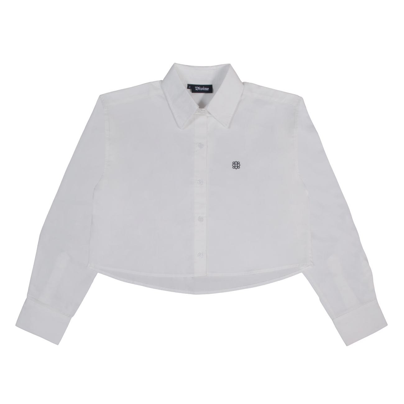 DIVINE CROPPED SHIRT (WHITE)