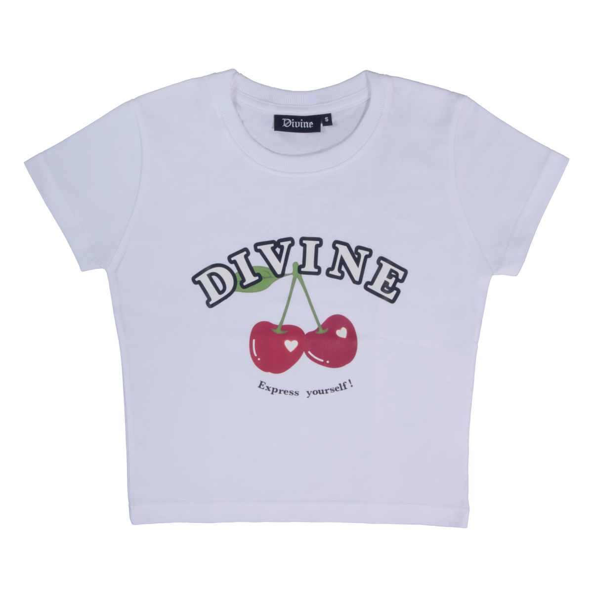 EXPRESS YOURSELF BABY TEE (WHITE)