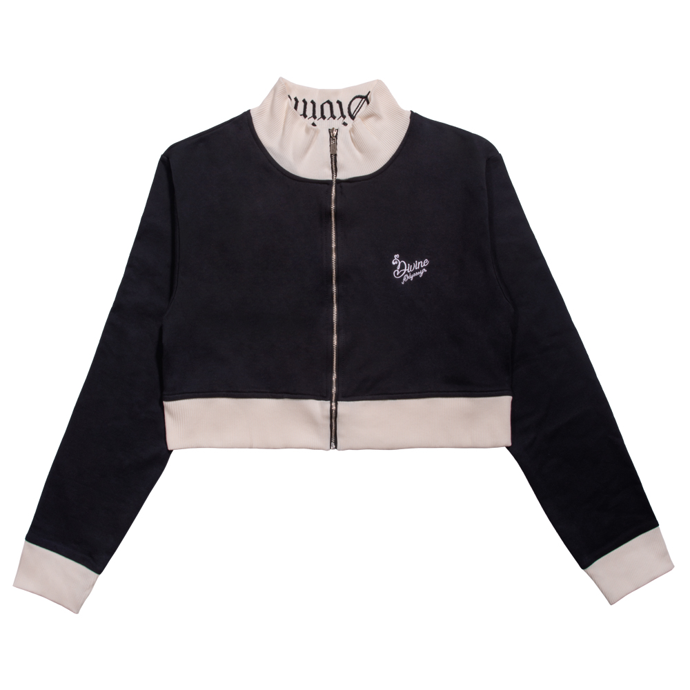 ODYSSEY AIRPORT JACKET CROP (MIDNIGHT & IVORY)
