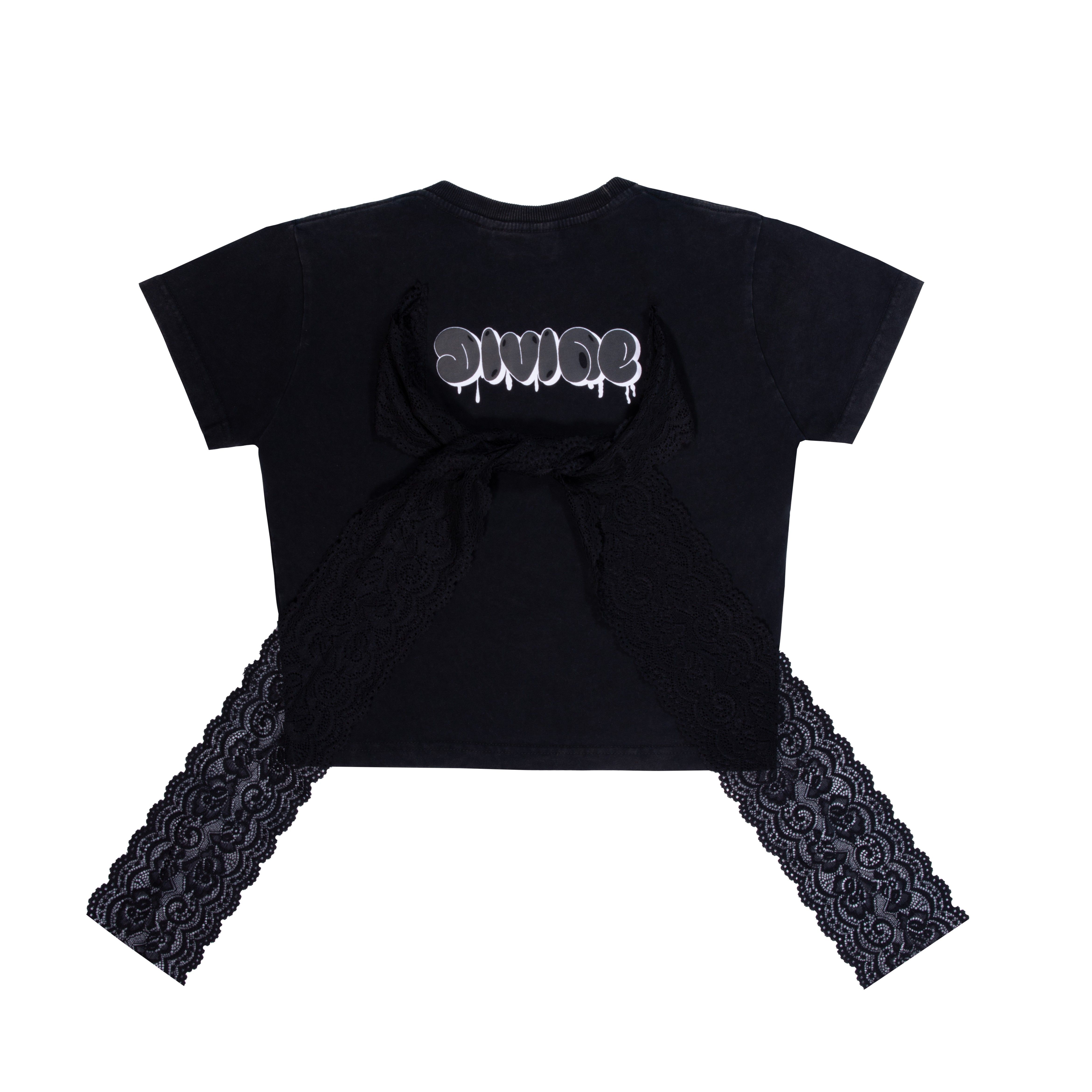 PLEASE DISTURB BABY TEE (FADE BLACK)